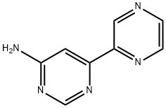 6-(pyrazin-2-yl)pyrimidin-4-amine Struktur