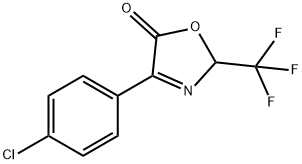 5(2H)-Oxazolone, 4-(4-chlorophenyl)-2-(trifluoromethyl)- Struktur