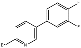 2-Bromo-5-(3,4-difluorophenyl)pyridine Struktur