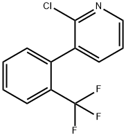 2-Chloro-3-(2-trifluoromethylphenyl)pyridine Struktur