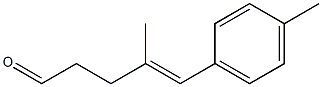 (4E)-4-methyl-5-(4-methylphenyl)pent-4-enal Struktur