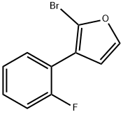 2-Bromo-3-(2-fluorophenyl)furan Struktur