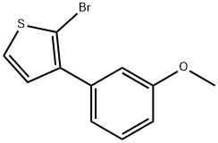 2-Bromo-3-(3-methoxyphenyl)thiophene Struktur