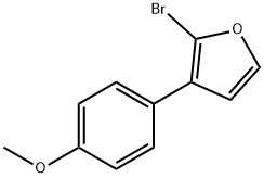 2-Bromo-3-(4-methoxyphenyl)furan Struktur