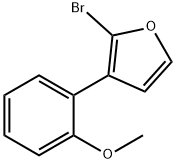 2-Bromo-3-(2-methoxyphenyl)furan Struktur