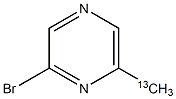 2-bromo-6-(methyl-13C)pyrazine Struktur