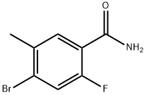 4-Bromo-2-fluoro-5-methylbenzamide Struktur