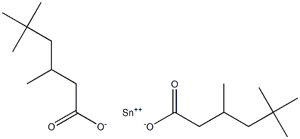 tin(2+) bis(3,5,5-trimethylhexanoate) Struktur