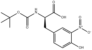 N-[(1,1-dimethylethoxy)carbonyl]-3-nitro- D-Tyrosine Struktur