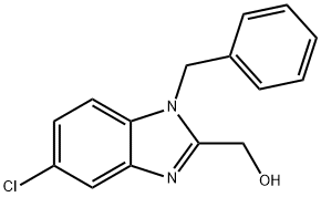 (1-benzyl-5-chloro-1H-1,3-benzodiazol-2-yl)methanol Struktur