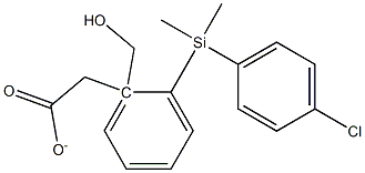 Acetic acid 2-[(4-chlorophenyl)-diMethyl-silanyl]-benzyl ester Struktur