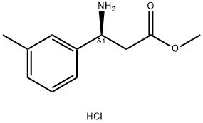 METHYL (3S)-3-AMINO-3-(3-METHYLPHENYL)PROPANOATE HYDROCHLORIDE Struktur