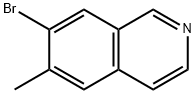 7-bromo-6-methylisoquinoline Struktur