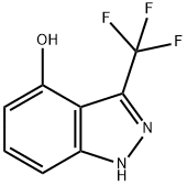 3-(trifluoromethyl)-1H-indazol-4-ol Struktur