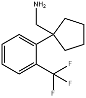 1-[2-(Trifluoromethyl)phenyl]cyclopentanemethanamine Struktur