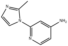 2-(2-METHYL-1H-IMIDAZOL-1-YL)PYRIDIN-4-AMINE Struktur