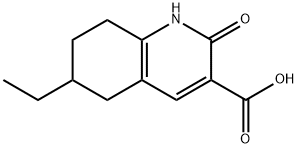 6-ethyl-2-oxo-1,2,5,6,7,8-hexahydroquinoline-3-carboxylic acid Struktur