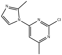 2-Chloro-4-(2-methyl-1H-imidazol-1-yl)-6-methylpyrimidine Struktur