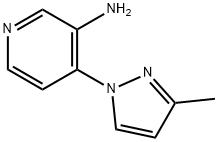 3-AMINO-4-(3-METHYL-1H-PYRAZOL-1-YL)PYRIDINE Struktur