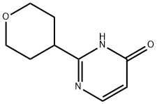 2-(tetrahydro-2H-pyran-4-yl)pyrimidin-4-ol Struktur