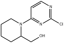 [1-(2-Chloro-pyrimidin-4-yl)-piperidin-2-yl]-methanol Struktur