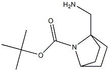 tert-butyl 1-(aminomethyl)-7-azabicyclo[2.2.1]heptane-7-carboxylate Struktur