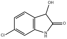 2H-Indol-2-one, 6-chloro-1,3-dihydro-3-hydroxy- Struktur