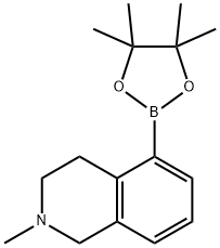 2-methyl-5-(4,4,5,5-tetramethyl-1,3,2-dioxaborolan-2-yl)-1,2,3,4-tetrahydroisoquinoline Struktur