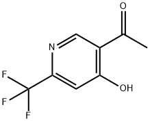 2-trifluoromethyl-4-hydroxy-5-acetylpyridine Struktur