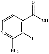 2-Amino-3-fluoroisnicotinic acid Struktur