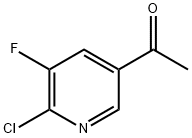 1-(6-Chloro-5-fluoro-pyridin-3-yl)-ethanone Struktur