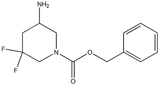 benzyl 5-amino-3,3-difluoropiperidine-1-carboxylate Struktur