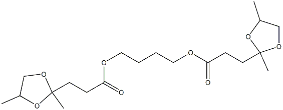 1,4-Butanediyl 3-(2,4-dimethyl-1,3-dioxolan-2-yl)propanoate Struktur