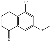 1(2H)-Naphthalenone, 5-bromo-3,4-dihydro-7-methoxy- Struktur