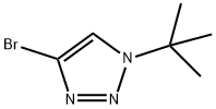 4-bromo-1-tert-butyl-1H-1,2,3-triazole Struktur