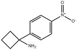 1-(4-nitrophenyl)cyclobutan-1-amine Struktur