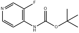 tert-Butyl 3-fluoropyridin-4-ylcarbamate Struktur