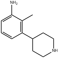 2-Methyl-3-(piperidin-4-yl)aniline Struktur