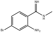 2-Amino-4-bromo-N-methylbenzimidamide Struktur