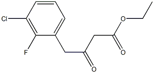 ethyl 4-(3-chloro-2-fluorophenyl)-3-oxobutanoate Struktur