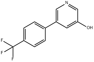 3-Hydroxy-5-(4-trifluoromethylphenyl)pyridine Struktur