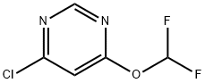 4-chloro-6-(difluoromethoxy)pyrimidine Struktur