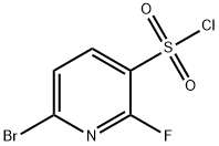 6-bromo-2-fluoropyridine-3-sulfonyl chloride Struktur