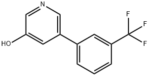 3-Hydroxy-5-(3-trifluoromethylphenyl)pyridine Struktur