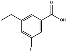 3-ethyl-5-fluorobenzoic acid Struktur