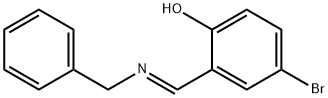 2-[(benzylimino)methyl]-4-bromophenol Struktur