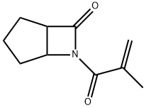 6-(2-Methyl-1-oxo-2-propen-1-yl)-6-azabicyclo[3.2.0]heptan-7-one Struktur