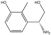 3-((1R)-1-AMINO-2-HYDROXYETHYL)-2-METHYLPHENOL Struktur