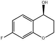 (4S)-7-fluoro-3,4-dihydro-2H-1-benzopyran-4-ol Struktur