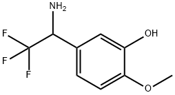 5-(1-AMINO-2,2,2-TRIFLUOROETHYL)-2-METHOXYPHENOL Struktur